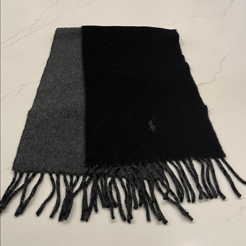 Polo by Ralph Lauren Charcoal/Black Scarf